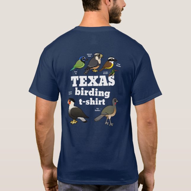 Camiseta Texas Birding T-Shirt (design atrás) (Verso)
