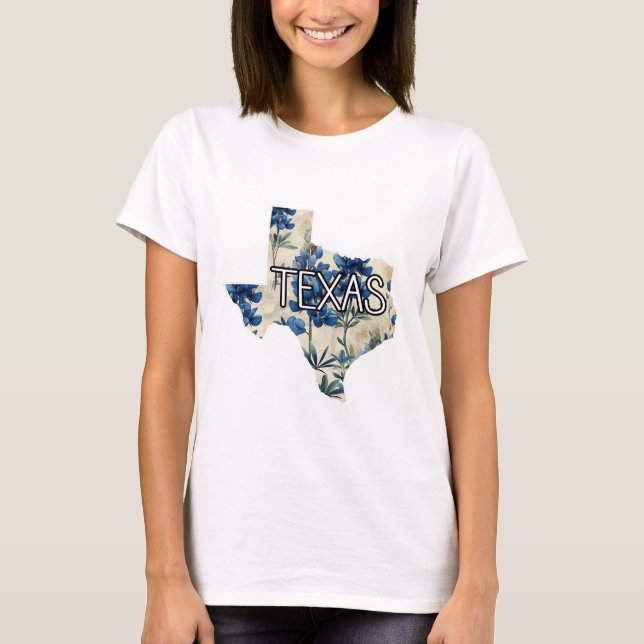 Camiseta Texas Bluebonnet (Frente)