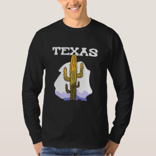 Camiseta Texas Cactus Retro Country name