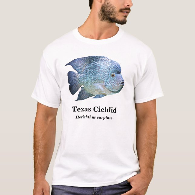 Camiseta Texas Cichlid , Herichthys carpintis (Frente)
