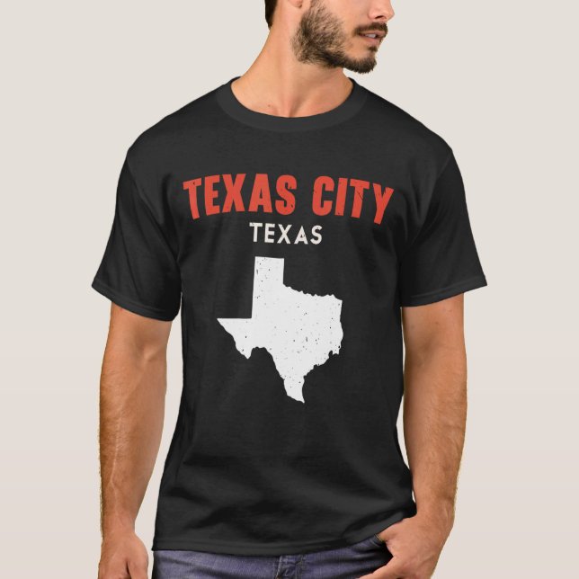 Camiseta Texas City Texas EUA Estado América Viagem Texan (Frente)
