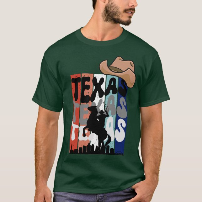 Camiseta Texas City Vintage (Frente)