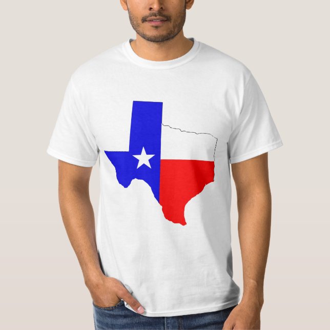 Camiseta Texas com bandeira (Frente)