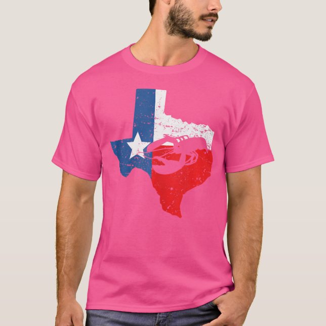 Camiseta Texas Crawfish Crawdad Seafood (Frente)