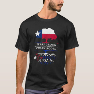 Camiseta Texas cresceu com orgulho cubano de raízes