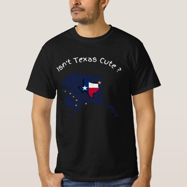 Camiseta Texas Cute Alaska Home State não é engraçado Desig (Frente)