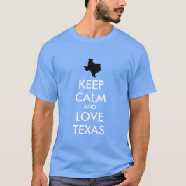 Camiseta TEXAS DE AMOR E CALMA personalizáveis