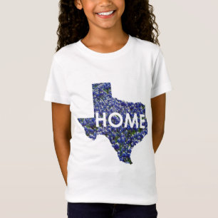 Camiseta Texas é parte superior Home das meninas