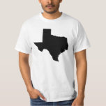 Camiseta Texas em preto e branco<br><div class="desc">Forma do estado do Texas a preto e branco.</div>