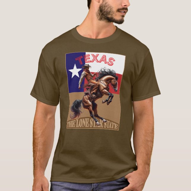 Camiseta Texas - Estado da Estrela Solitária (Frente)