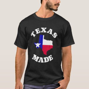 Camiseta Texas Fez Branco Vermelho e Blue Texas Flag Texas