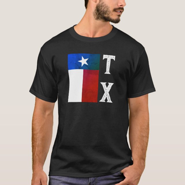 Camiseta Texas Flag (vertical) (Frente)