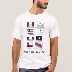 Camiseta Texas Flags1836-1845