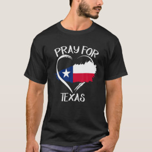 Camiseta Texas Forte Reze Para O Mapa De Bandeiras Do Texas
