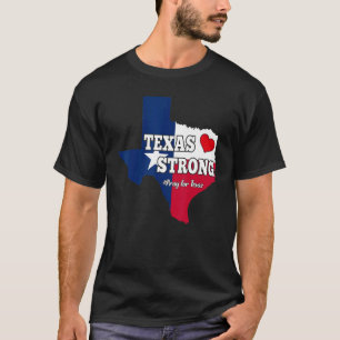 Camiseta Texas Forte Reze Para O Mapa De Bandeiras Do Texas