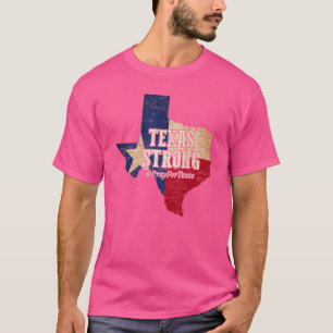 Camiseta Texas Forte Reze Para O Mapa De Bandeiras Do Texas