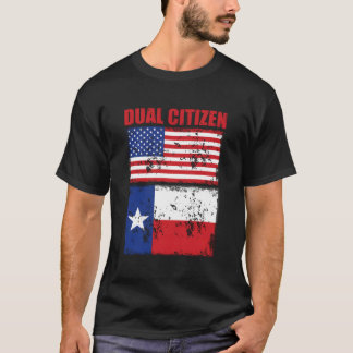 Camiseta Texas Funny Dual Citizen Texan