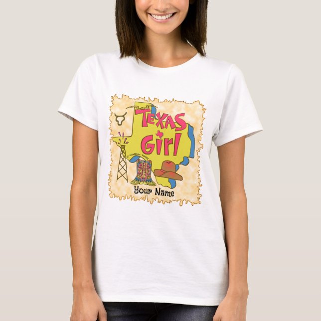 Camiseta Texas Girl (Frente)