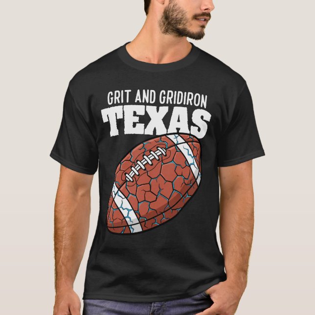 CAMISETA TEXAS GRIT AND GRIDIRON - DALLAS FOOTBALL (Frente)