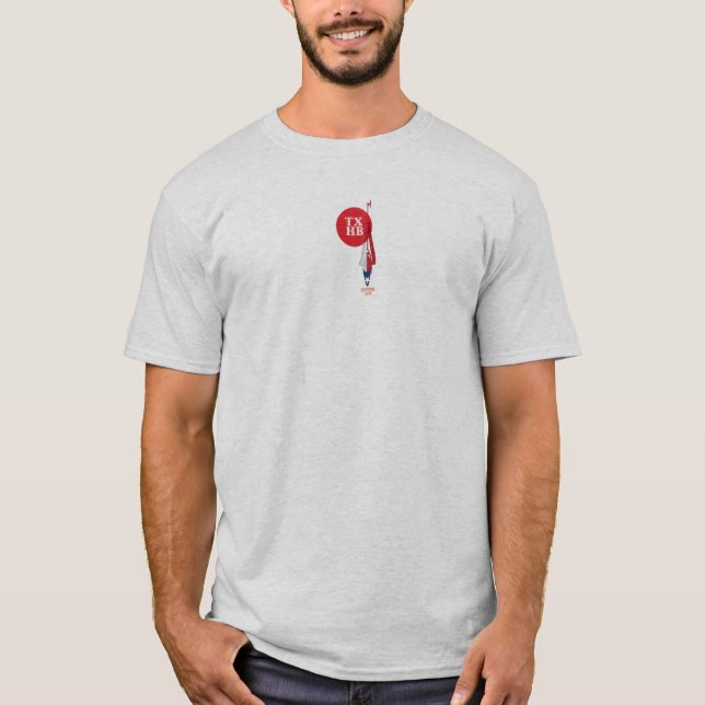 Camiseta Texas Heli Bash Design 4. Cinza (Frente)