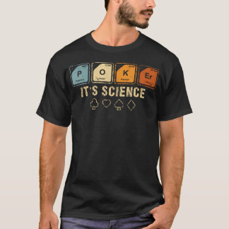 Camiseta Texas Holdem Poker É Ciência Jogador de Poker Engr