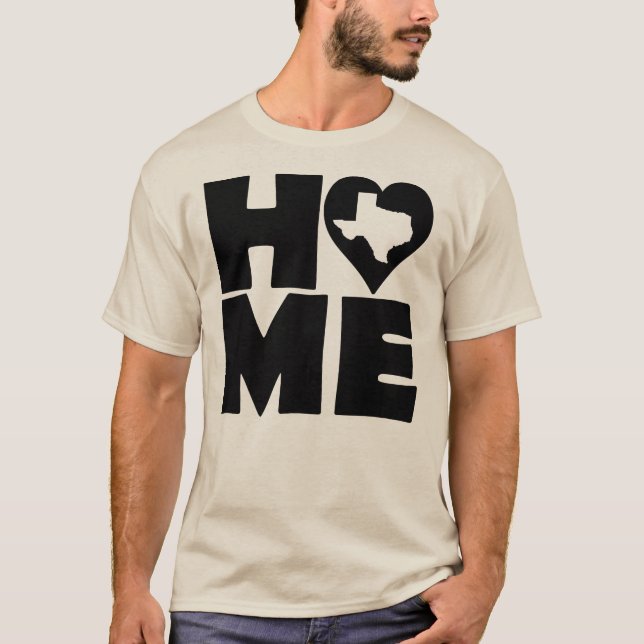 Camiseta Texas Home Heart State Tees (Frente)