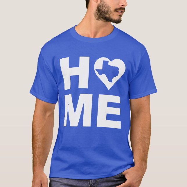 Camiseta Texas Home Heart State Tees (Frente)