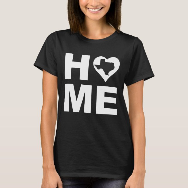 Camiseta Texas Home Heart State Tees (Frente)
