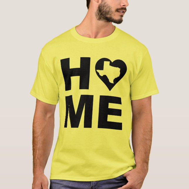 Camiseta Texas Home Heart State Tees (Frente)
