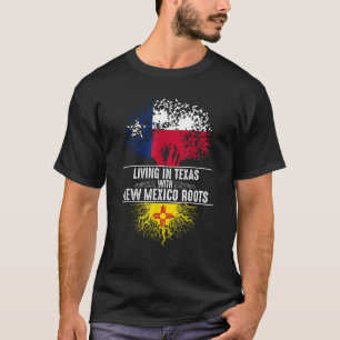 Camiseta Texas Home Novo México Raízes Estado Árvore Bandei
