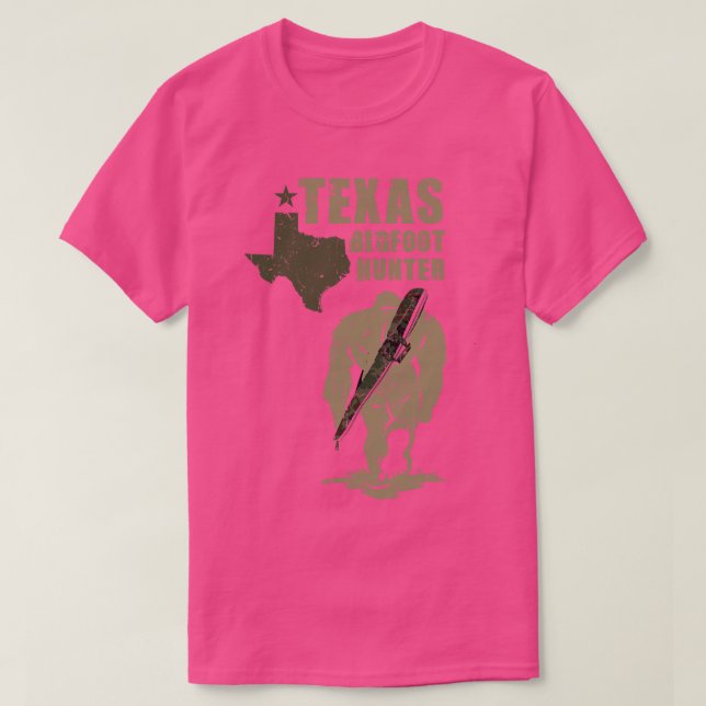Camiseta Texas Hunter Retro Vintage (Frente do Design)