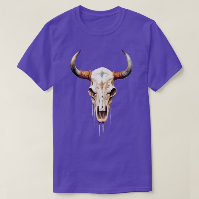 Camiseta Texas Longhorn Skull (Frente do Design)