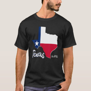 Camiseta Texas Map Estados Unidos Estado Texas Flag Mens Wo