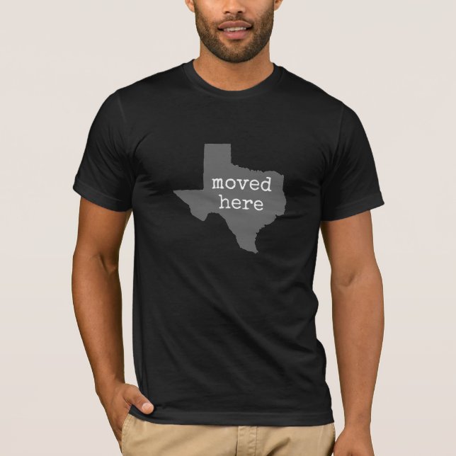 Camiseta Texas: movido aqui (Frente)