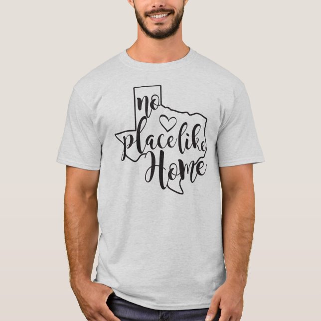Camiseta TEXAS - Nenhum lugar como o lar (Frente)