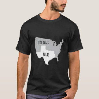 Camiseta Texas Not Texas With America Map