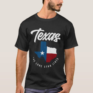 Camiseta Texas O Mapa do Texas do Estado do Texas