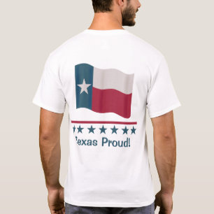 Camiseta Texas Orud Waving Long Star Flag Back Design