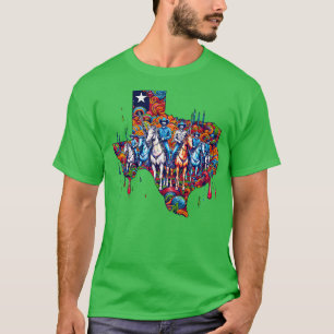 Camiseta Texas Painting Cowboy Squad TSirt