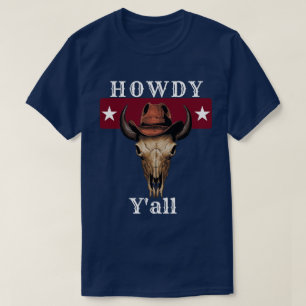 Camiseta Texas Popular dizendo Howdy Y all