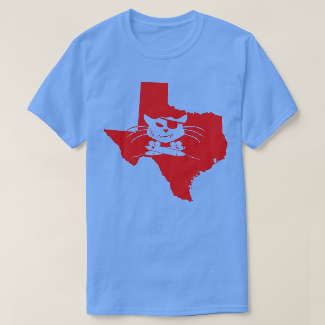 Camiseta Texas Purrate (Frente do Design)