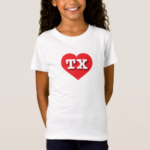 Camiseta Texas Red Heart - Big Love T-Shirt