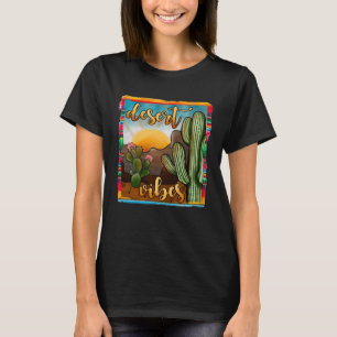 Camiseta Texas Serape Cactus Desert Vibes Western Rodeo Boh