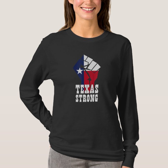 Camiseta Texas Strong Texas Flag (Frente)