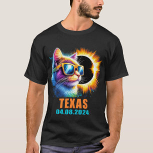 Camiseta Texas Total Solar Eclipse 2024 Cat Solar Eclipse G