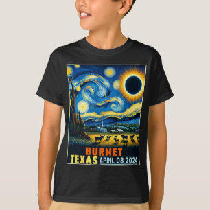 Camiseta Texas Total Solar Eclipse 2024 Starry Night