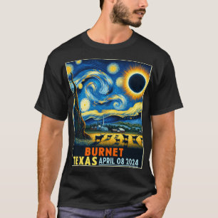 Camiseta Texas Total Solar Eclipse 2024 Starry Night