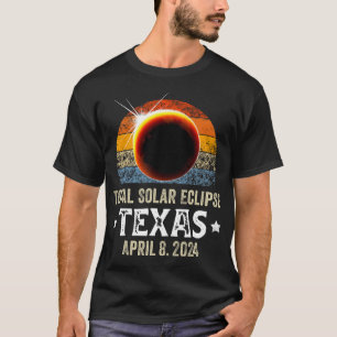 Camiseta Texas Total Solar Eclipse 8 de abril de 2024 Texas