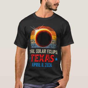 Camiseta Texas Total Solar Eclipse 8 de abril de 2024 Texas