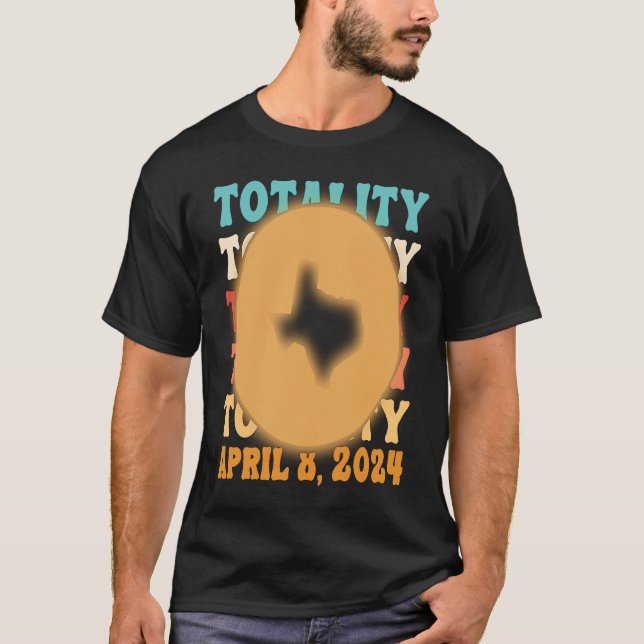 Camiseta Texas Totality Solar Eclipse 8 de abril de 2024 As (Frente)